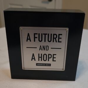 Black Inspirational Plaque